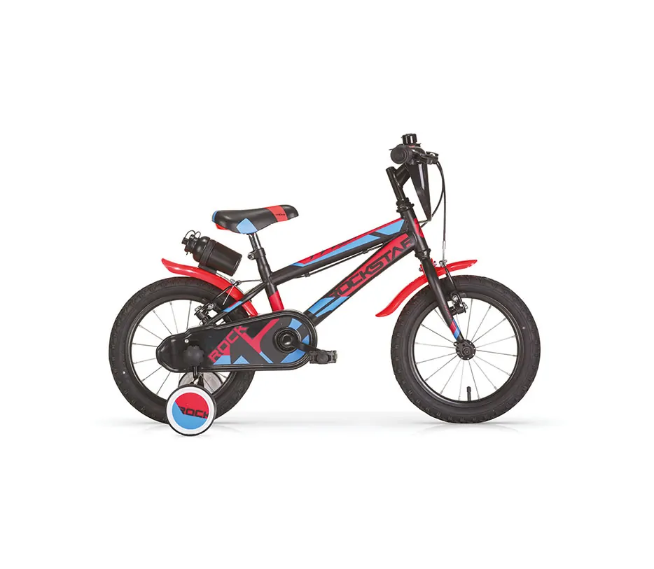 MBM BICI BAMBINO ROCKSTAR 14′ NERO-ROSSA - immagine 2